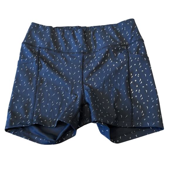 NWOT Oiselle Firecracker Reflective Compression Shorts Size 12 - Picture 2 of 11